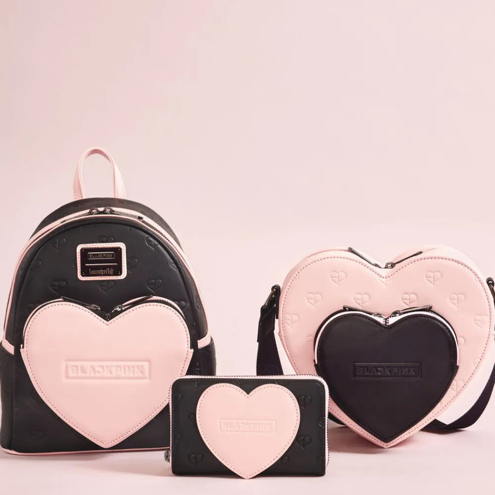 BLACKPINK All-Over Print Heart Mini Backpack New