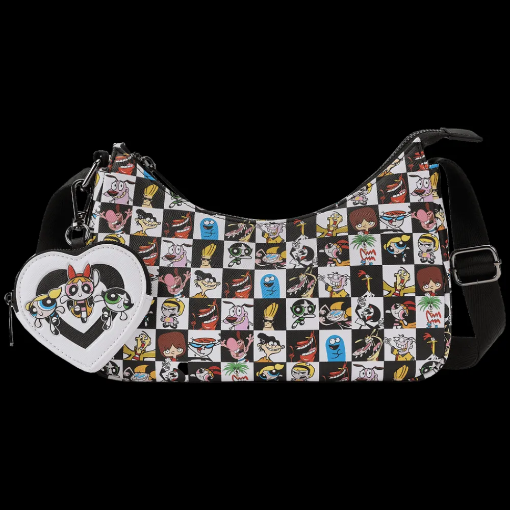 Cartoon Network Retro Collage Crossbody Bag With Coin Pouch Discount