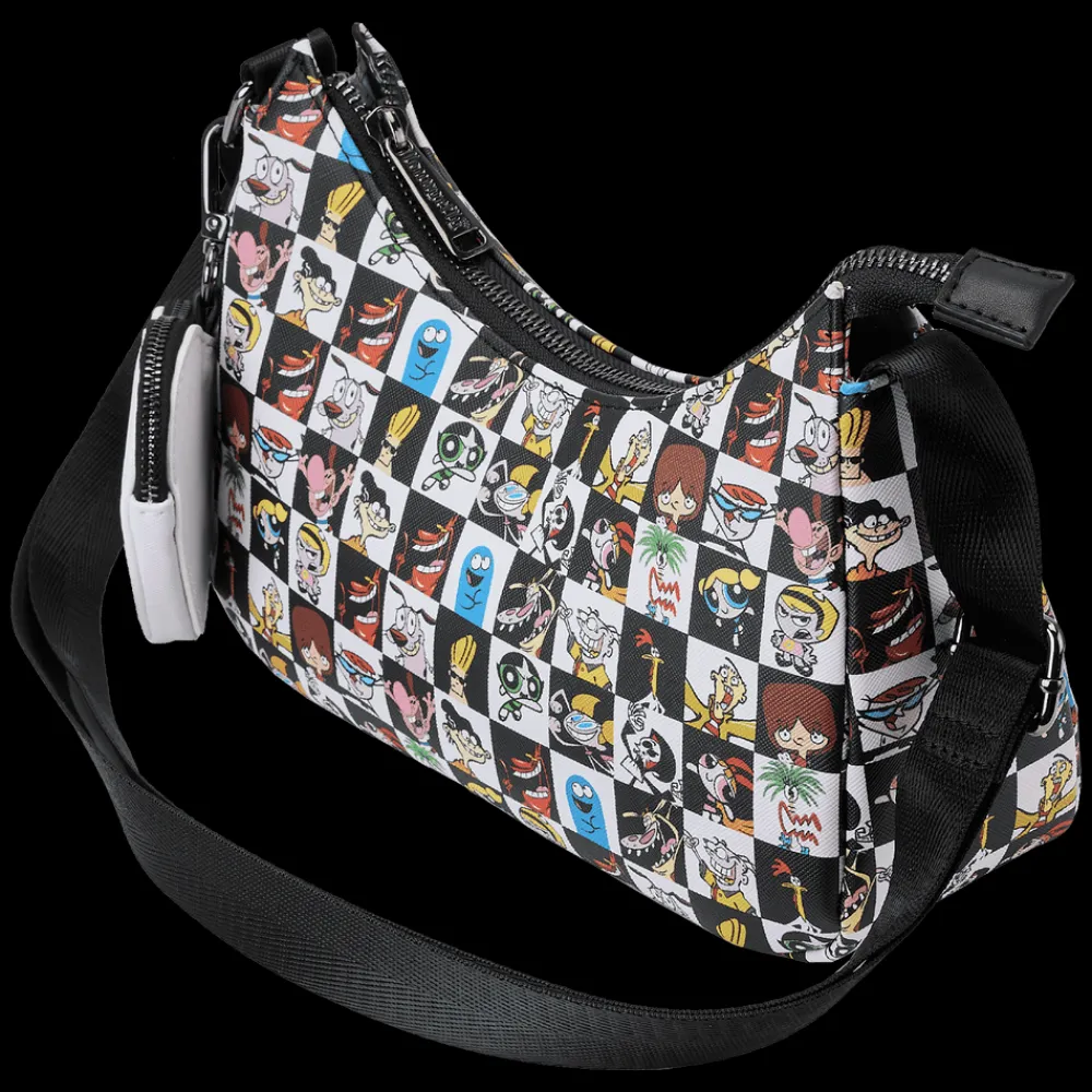 Cartoon Network Retro Collage Crossbody Bag With Coin Pouch Discount