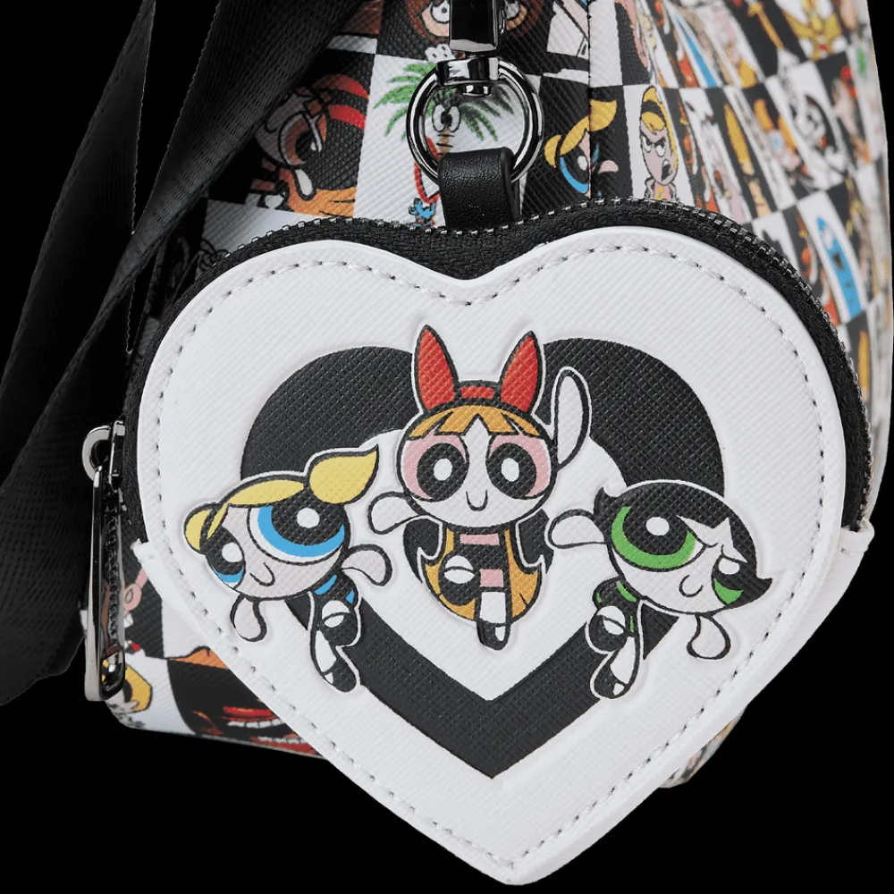 Cartoon Network Retro Collage Crossbody Bag With Coin Pouch Discount