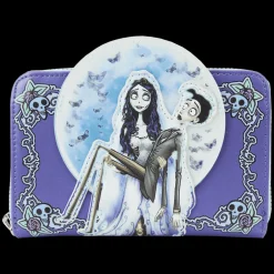 Corpse Bride Moon Zip Around Wallet New