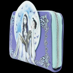 Corpse Bride Moon Zip Around Wallet New