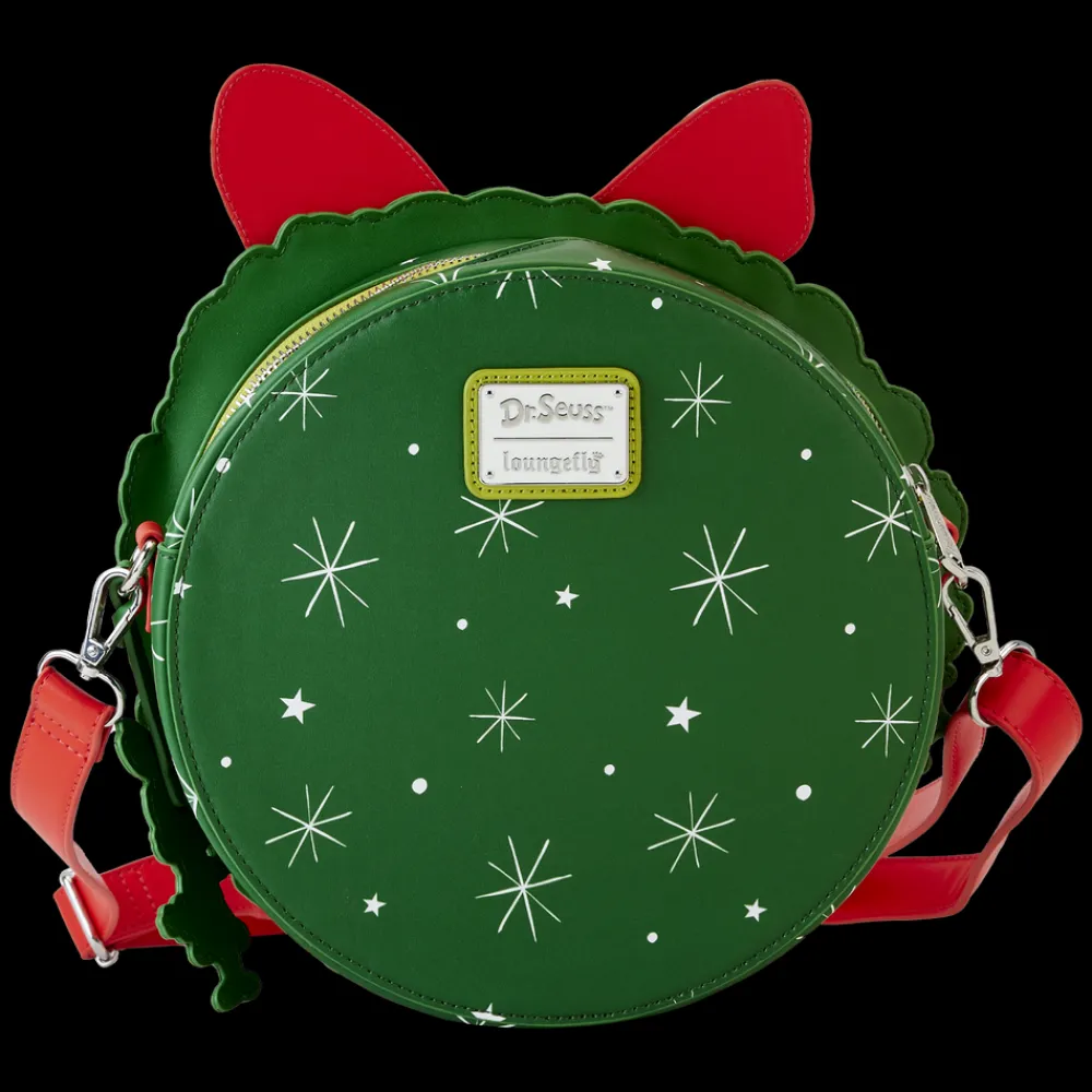 Dr. Seuss ' How The Grinch Stole Christmas! Wreath Lenticular Crossbody Bag Cheap