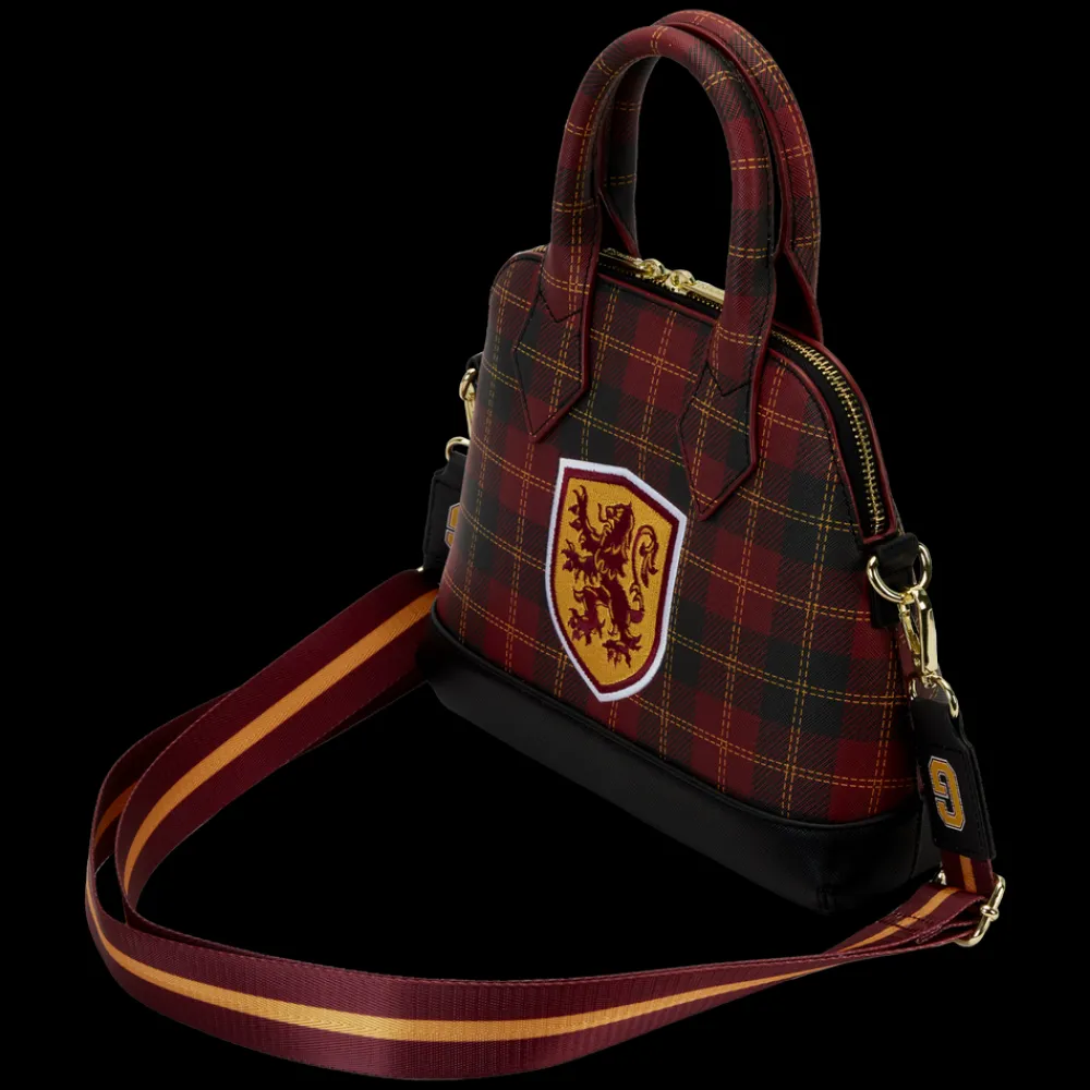 Harry Potter Gryffindor Patch Varsity Plaid Crossbody Bag Best Sale