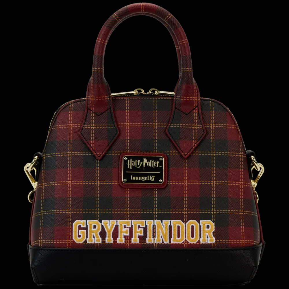 Harry Potter Gryffindor Patch Varsity Plaid Crossbody Bag Best Sale