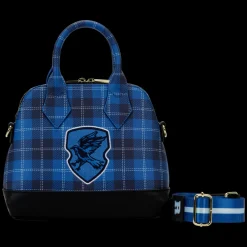 Harry Potter Ravenclaw Patch Varsity Plaid Crossbody Bag Cheap