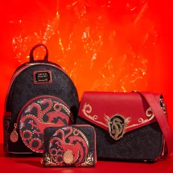 House of the Dragon All-Over Print House Targaryen Sigil Zip Around Wallet Cheap