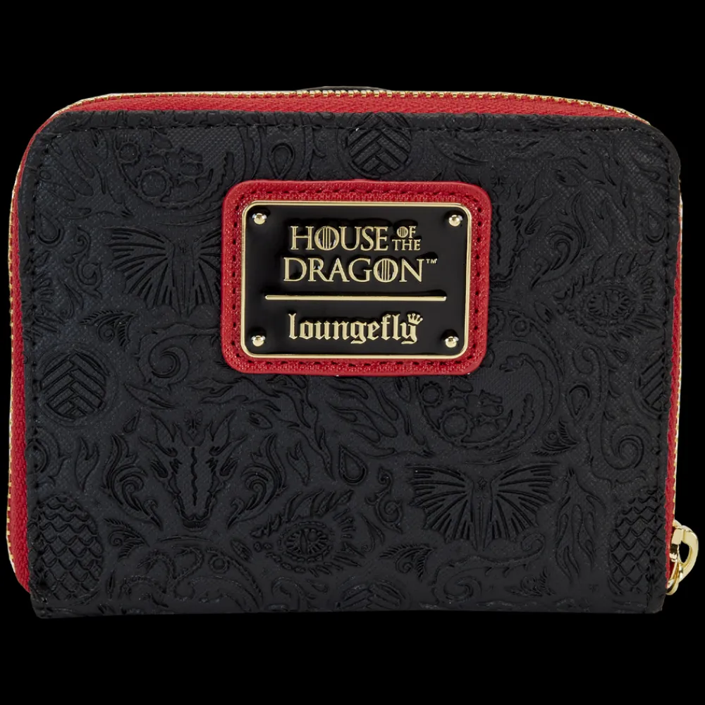House of the Dragon All-Over Print House Targaryen Sigil Zip Around Wallet Cheap