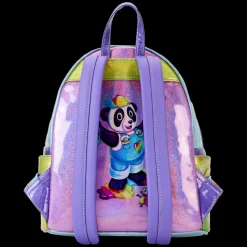 Lisa Frank Holographic Glitter Color Block Mini Backpack Discount
