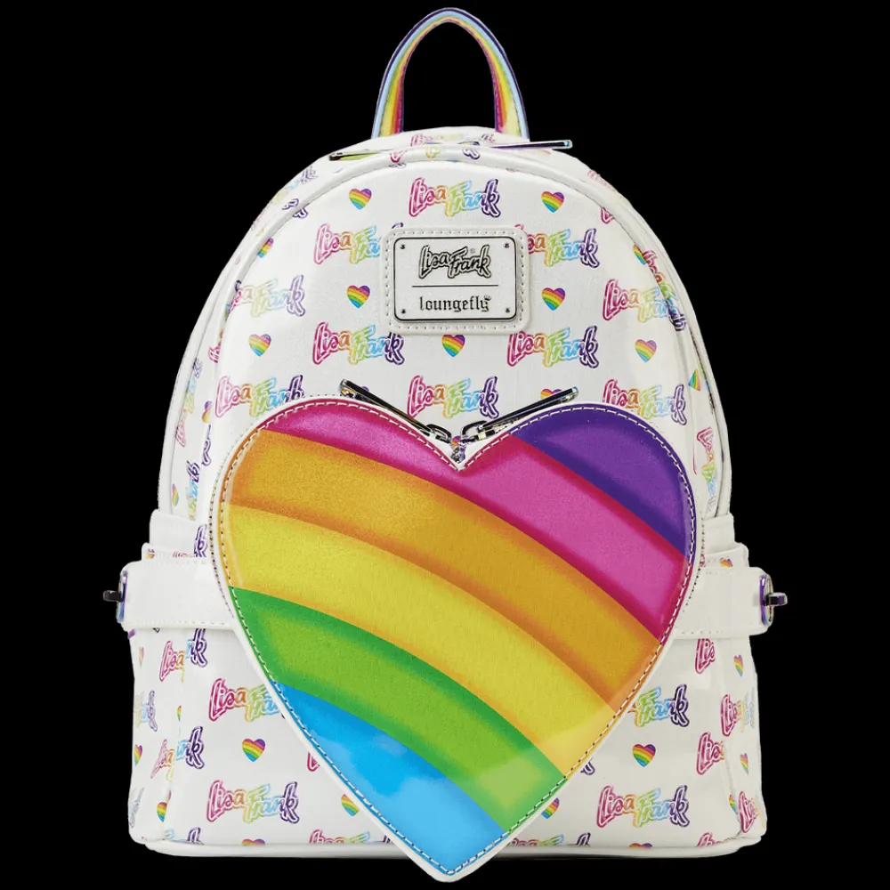 Lisa Frank Rainbow Heart Mini Backpack With Waist Bag Sale