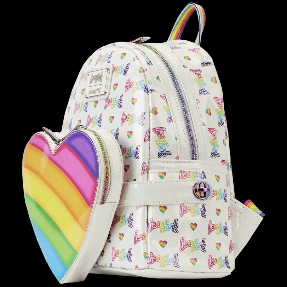 Lisa Frank Rainbow Heart Mini Backpack With Waist Bag Sale
