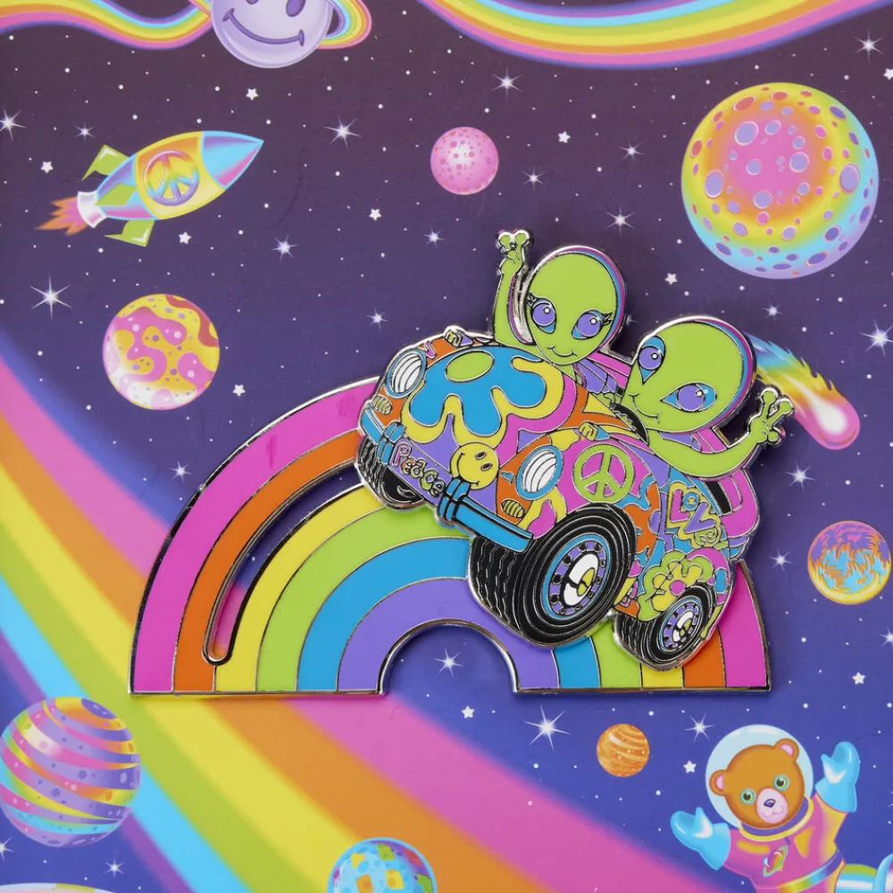 Lisa Frank Zoomer & Zorbit Rainbow 3" Collector Box Sliding Pin Fashion