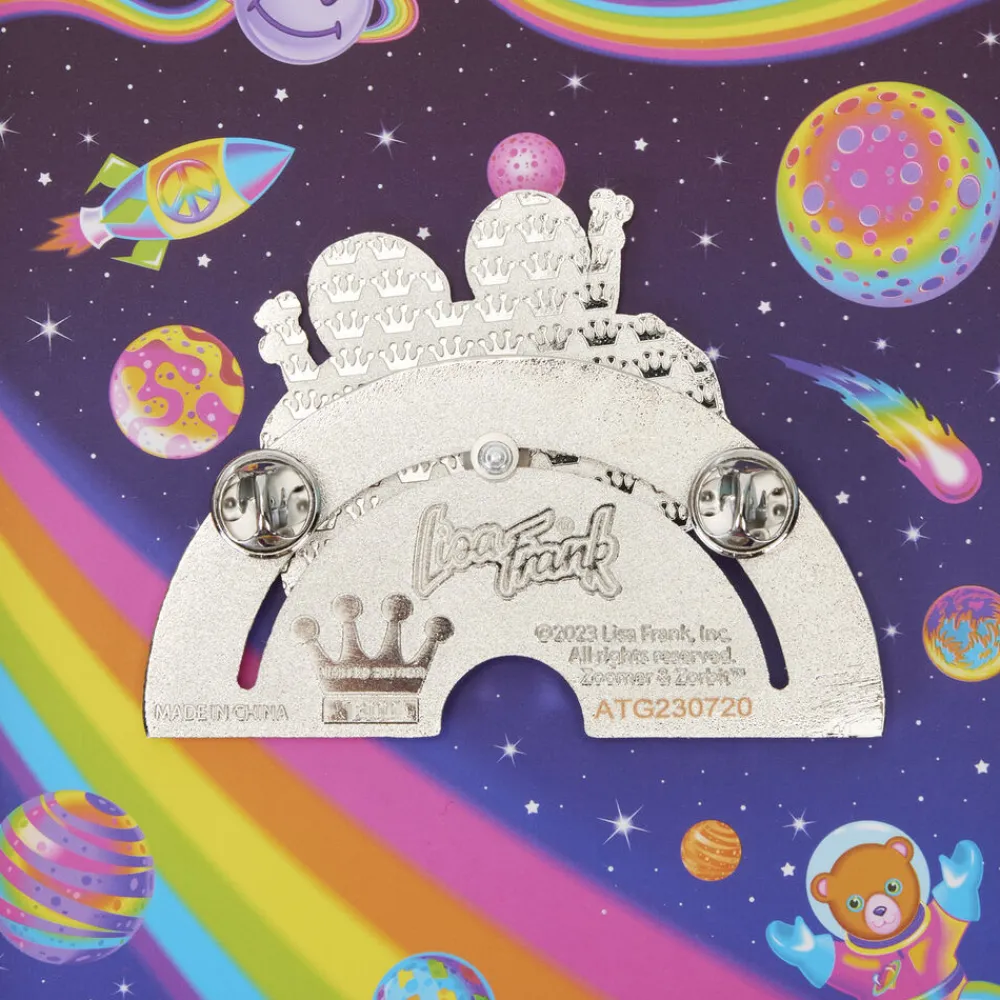 Lisa Frank Zoomer & Zorbit Rainbow 3" Collector Box Sliding Pin Fashion