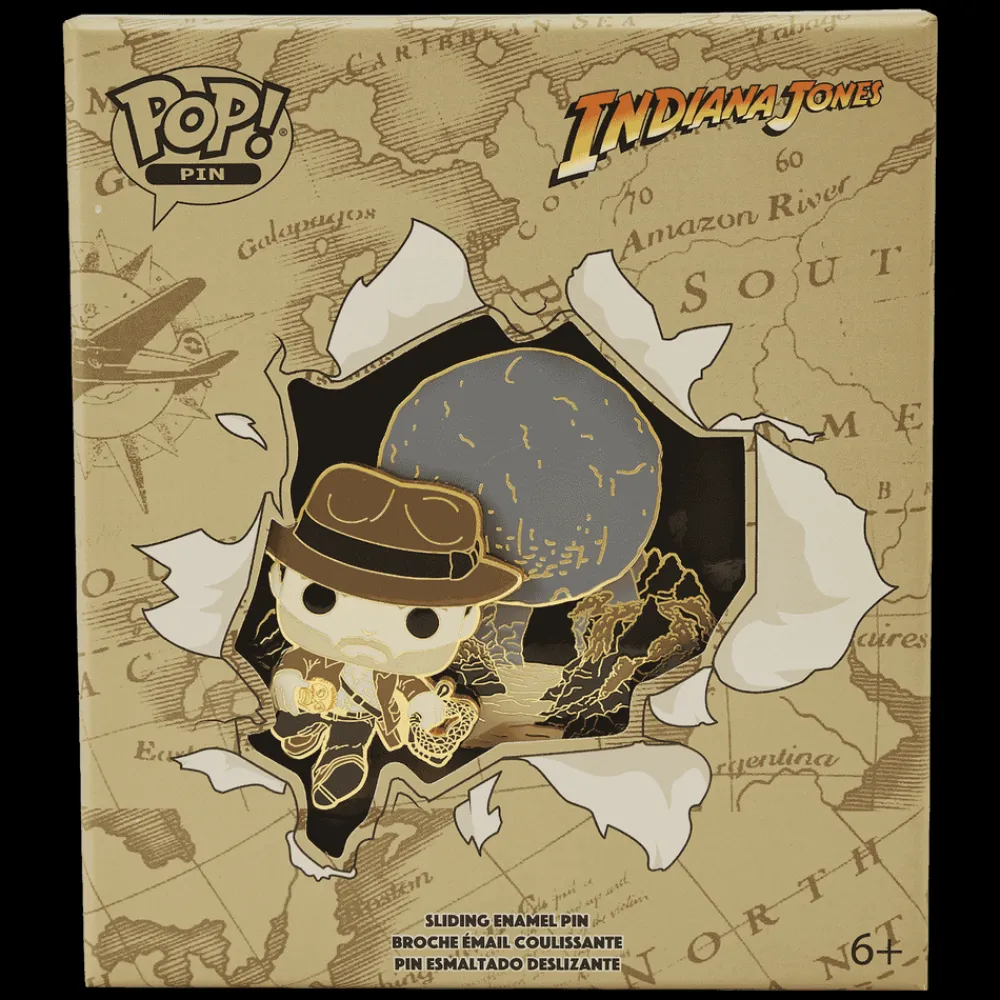Indiana Jones Loungefly Pop! Raiders Of The Lost Ark Sliding Pin New