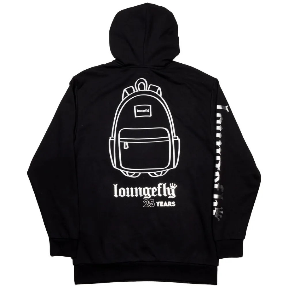 Loungefly 25Th Anniversary Logo Black Unisex Hoodie Cheap