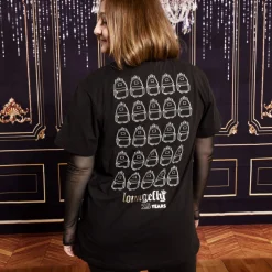 Loungefly 25Th Anniversary Logo Black Unisex Tee Hot