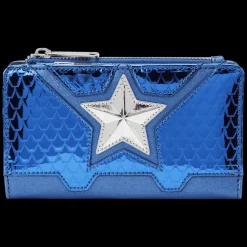 Marvel Metallic Captain America Cosplay Flap Wallet Online