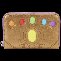 Marvel Metallic Thanos Gauntlet Zip Around Wallet Fashion