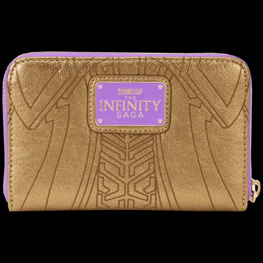 Marvel Metallic Thanos Gauntlet Zip Around Wallet Fashion