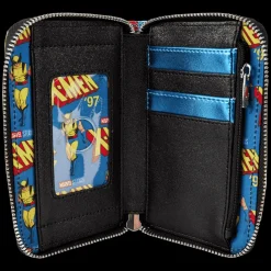 Marvel Metallic X-Men Wolverine Cosplay Zip Around Wallet New