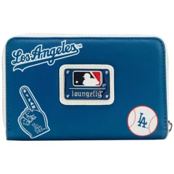 MLB La Dodgers Patches Zip Around Wallet Fashion