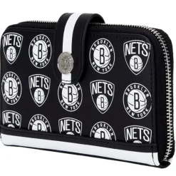 NBA Brooklyn Nets Logo Zip Around Wallet Store