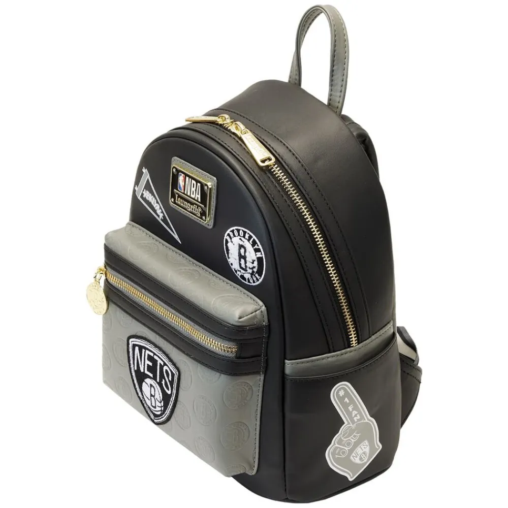 NBA Brooklyn Nets Patch Icons Mini Backpack Cheap