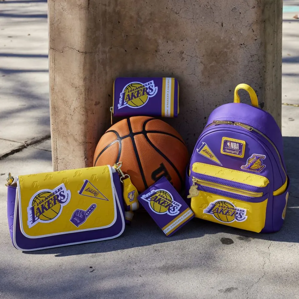 NBA Los Angeles Lakers Patch Icons Mini Backpack New
