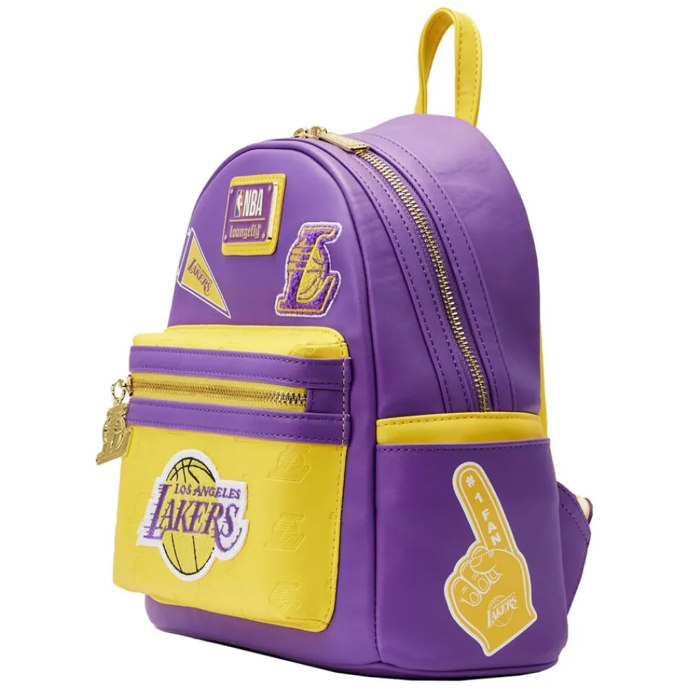 NBA Los Angeles Lakers Patch Icons Mini Backpack New