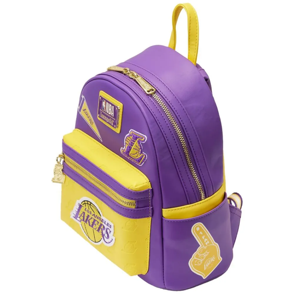 NBA Los Angeles Lakers Patch Icons Mini Backpack New