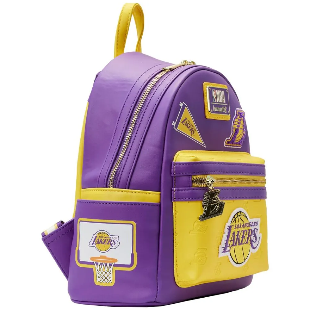 NBA Los Angeles Lakers Patch Icons Mini Backpack New