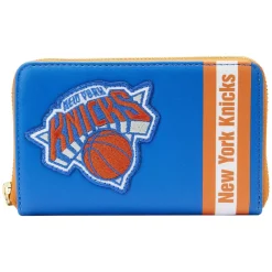 NBA New York Knicks Patch Icons Zip Around Wallet Fashion