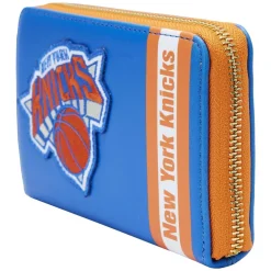 NBA New York Knicks Patch Icons Zip Around Wallet Fashion