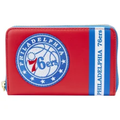 NBA Philadelphia 76Ers Patch Icons Zip Around Wallet Flash Sale