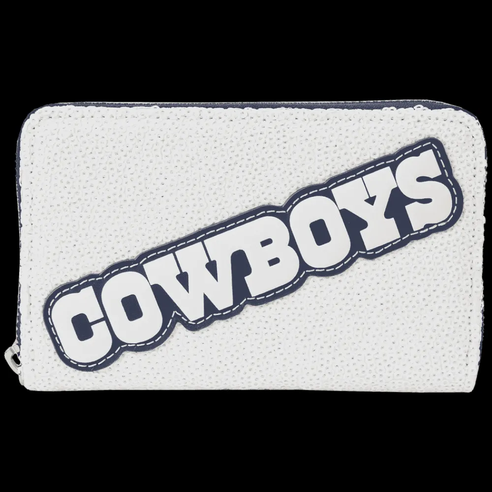 NFL Dallas Cowboys Sequin Zip Around Wallet Sale