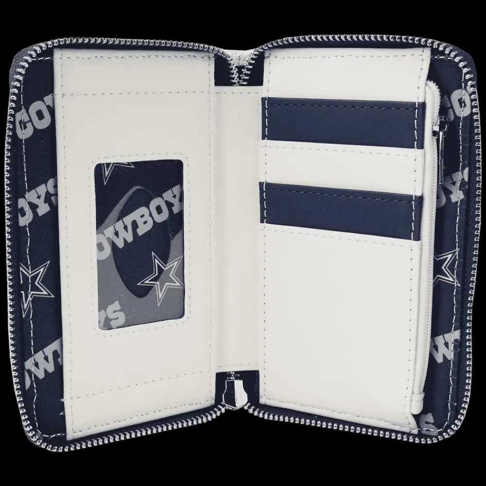 NFL Dallas Cowboys Sequin Zip Around Wallet Sale