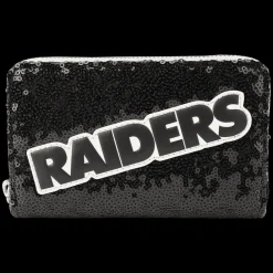 NFL Las Vegas Raiders Sequin Zip Around Wallet Cheap