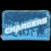 NFL Los Angeles Chargers Sequin Zip Around Wallet Cheap