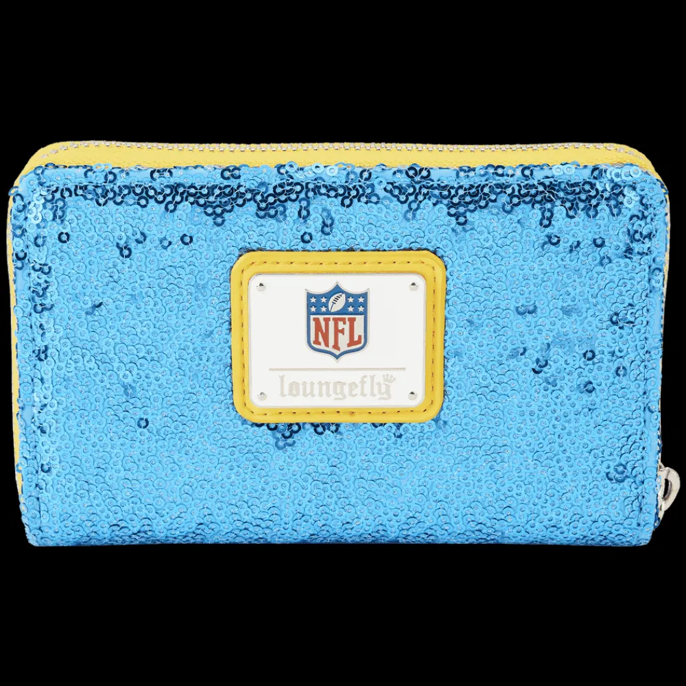 NFL Los Angeles Chargers Sequin Zip Around Wallet Cheap
