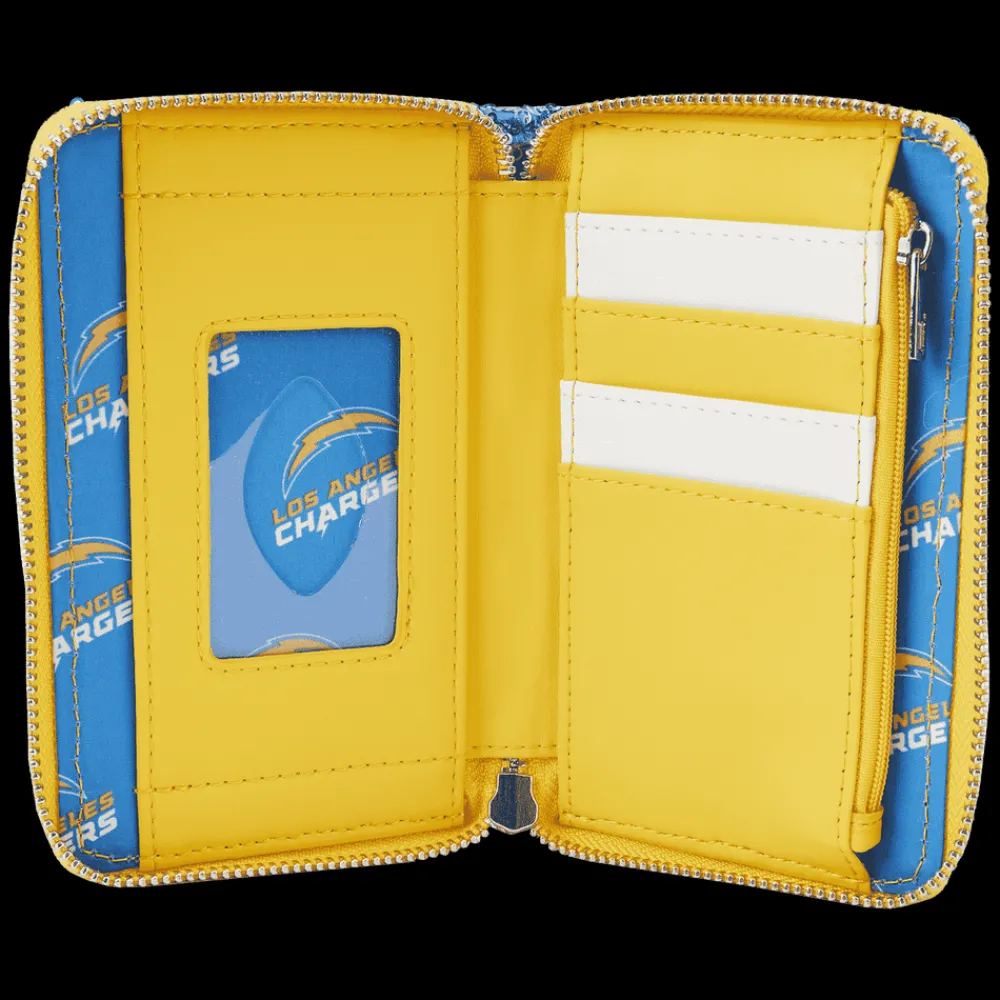 NFL Los Angeles Chargers Sequin Zip Around Wallet Cheap