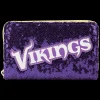 NFL Minnesota Vikings Sequin Zip Around Wallet Sale