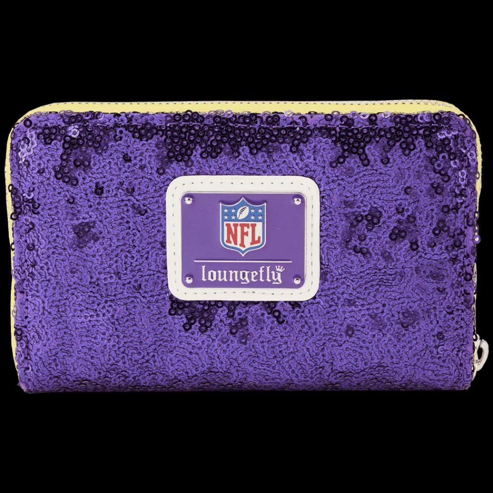 NFL Minnesota Vikings Sequin Zip Around Wallet Sale