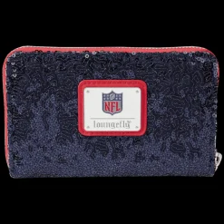 NFL New England Patriots Sequin Zip Around Wallet Best Sale