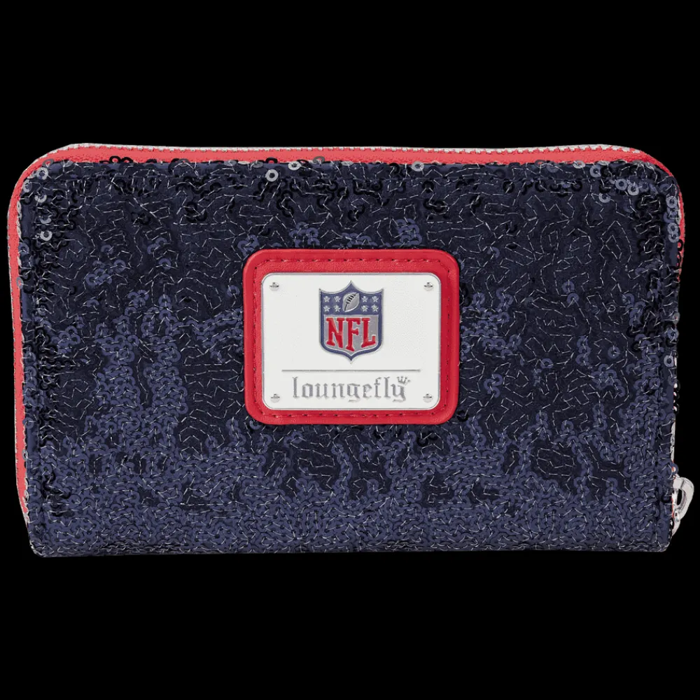 NFL New England Patriots Sequin Zip Around Wallet Best Sale