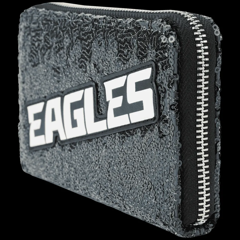 NFL Philadelphia Eagles Sequin Zip Around Wallet Flash Sale