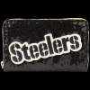 NFL Pittsburgh Steelers Sequin Zip Around Wallet Cheap