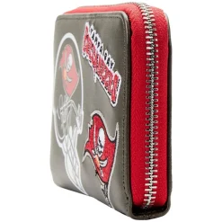 NFL Tampa Bay Buccaneers Patches Zip Around Wallet Flash Sale
