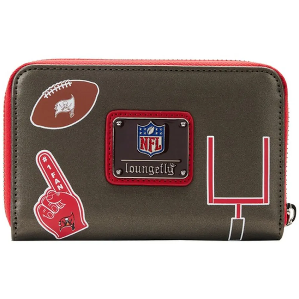 NFL Tampa Bay Buccaneers Patches Zip Around Wallet Flash Sale