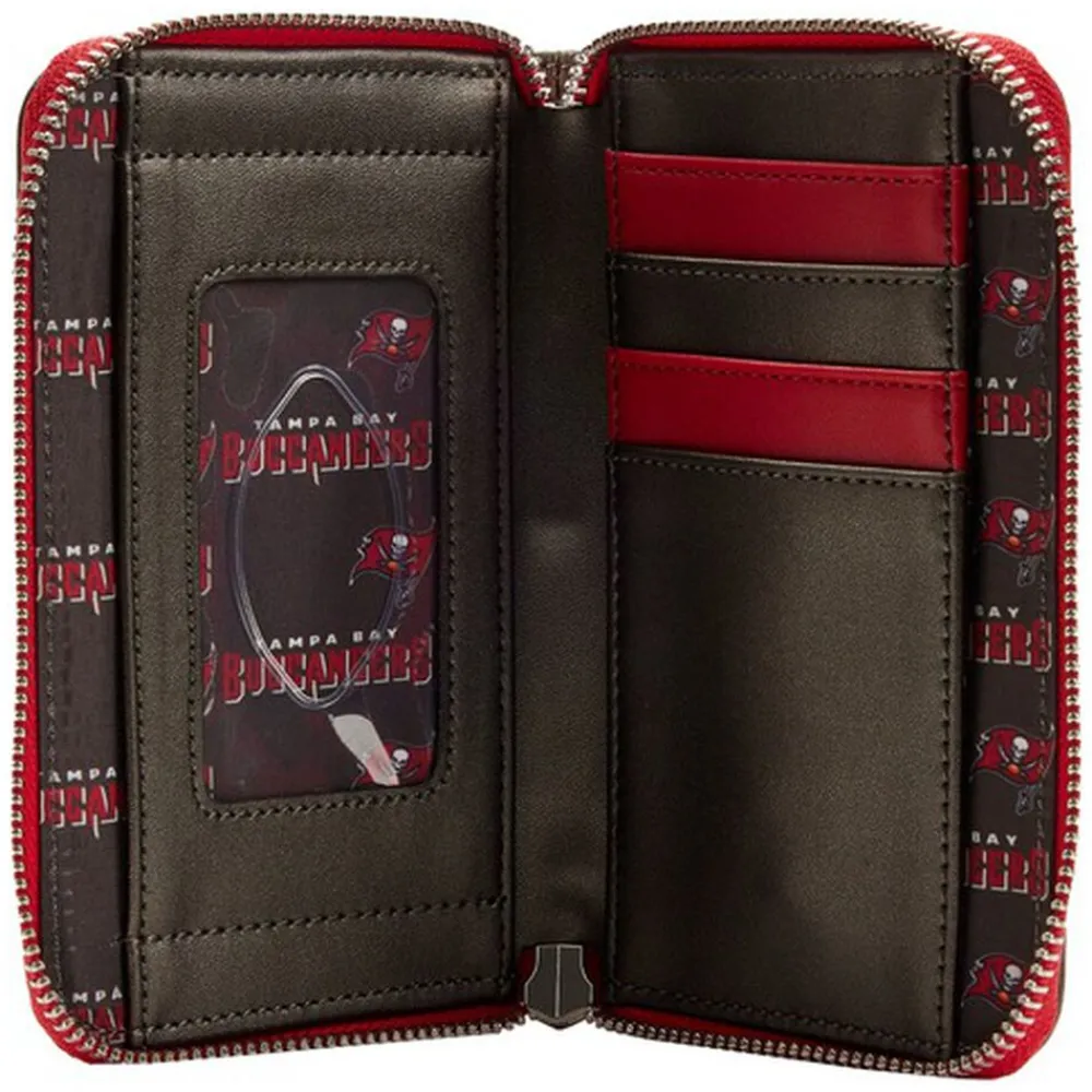 NFL Tampa Bay Buccaneers Patches Zip Around Wallet Flash Sale