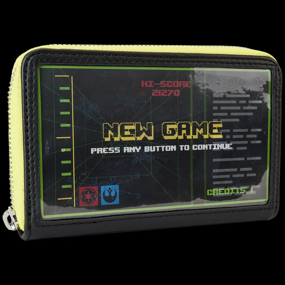 Star Wars Nycc Limited Edition Vintage Video Game Lenticular Zip Around Wallet Discount
